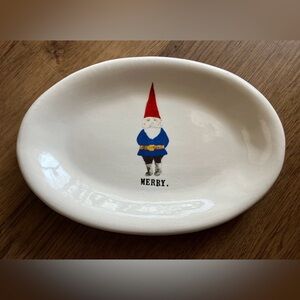 Rae Dunn Christmas Santa Plate 8" Decor Kitchenware